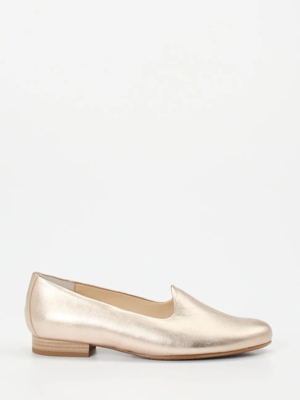 Semler – Slipper aus Metallicleder in Gold