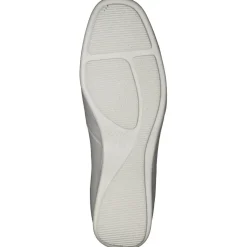 Semler – Slipper aus Metallicleder in Weiß