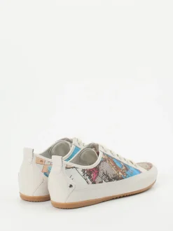 Semler – Sneaker aus geprägtem Leder mit Kartenprint