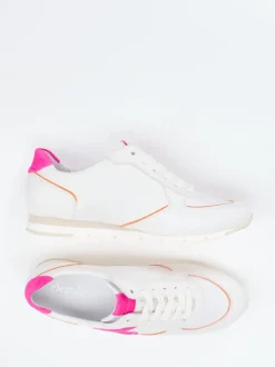 Semler – Sneaker aus Kalb- und Veloursleder Offwhite