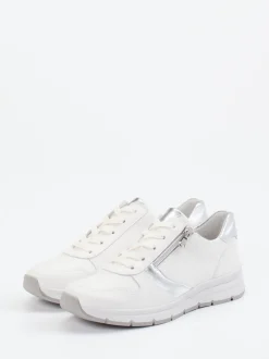 Semler – Sneaker aus Kalbleder in Offwhite