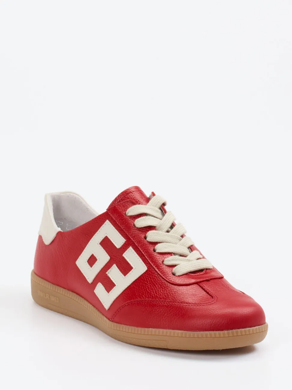Semler – Sneaker aus Kalbleder in Signalrot