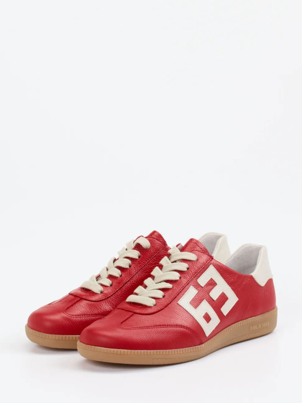Semler – Sneaker aus Kalbleder in Signalrot
