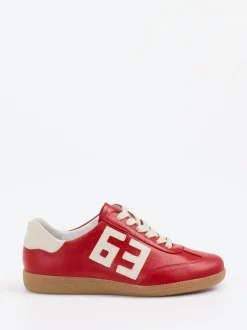 Semler – Sneaker aus Kalbleder in Signalrot