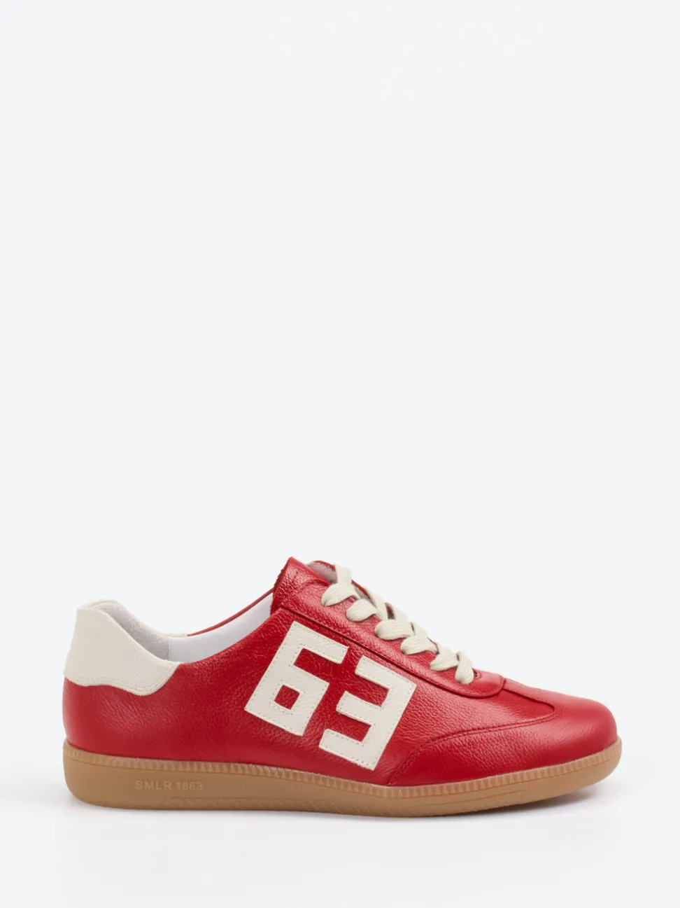 Semler – Sneaker aus Kalbleder in Signalrot
