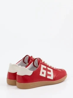 Semler – Sneaker aus Kalbleder in Signalrot