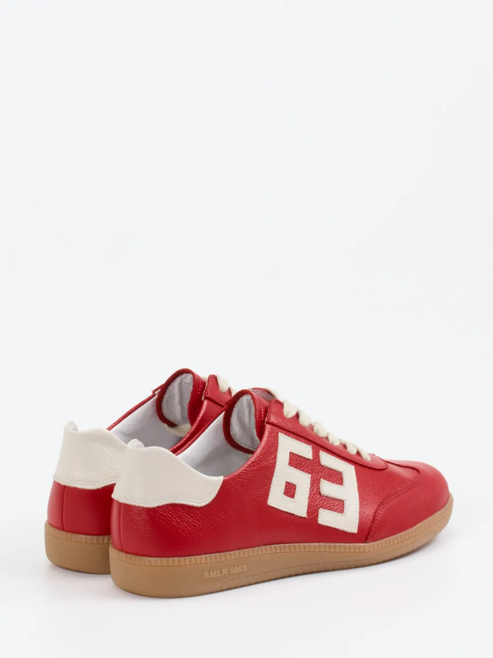 Semler – Sneaker aus Kalbleder in Signalrot