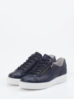 Semler – Sneaker aus Kalbleder in Dunkelblau
