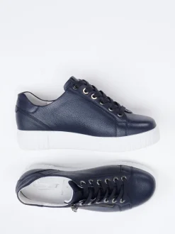 Semler – Sneaker aus Kalbleder in Dunkelblau