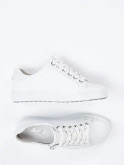 Semler – Sneaker aus Kalbleder mit Krokoprägung