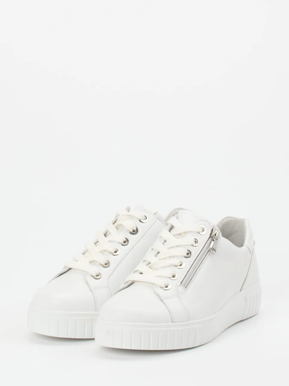 Semler – Sneaker aus Kalbleder weiß