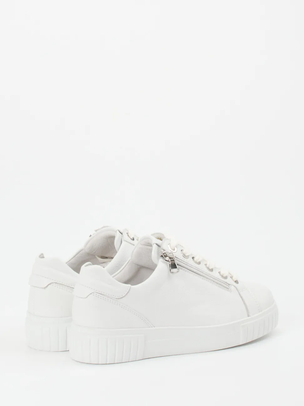 Semler – Sneaker aus Kalbleder weiß