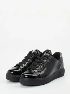 Semler – Sneaker aus Lackleder in Schwarz