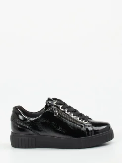 Semler – Sneaker aus Lackleder in Schwarz
