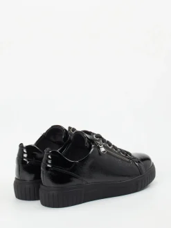 Semler – Sneaker aus Lackleder in Schwarz