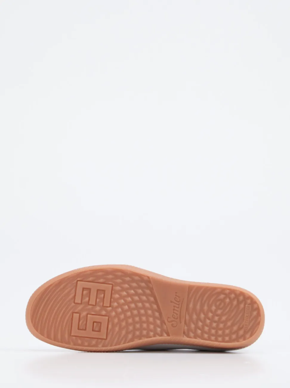 Semler – Sneaker aus Metallicleder silberfarben