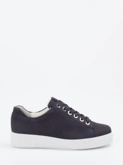 Semler – Sneaker aus Nubukleder Dunkelblau