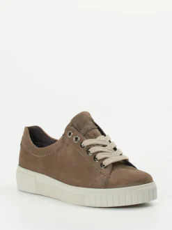 Semler – Sneaker aus Nubukleder in Taupe
