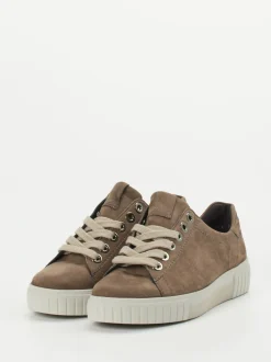 Semler – Sneaker aus Nubukleder in Taupe