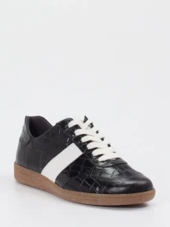 Semler – Sneaker aus Reptilleder in Schwarz