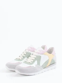 Semler – Sneaker aus Veloursleder in Pastelloptik