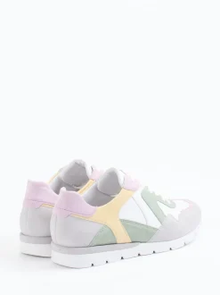 Semler – Sneaker aus Veloursleder in Pastelloptik