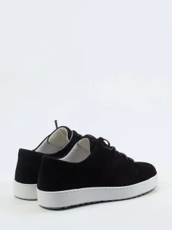Semler – Sneaker aus Veloursleder schwarz