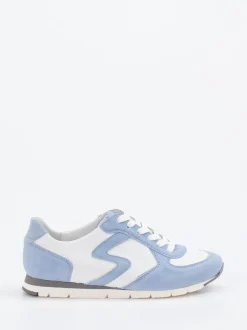 Semler – Sneaker aus Veloursleder in Weiß