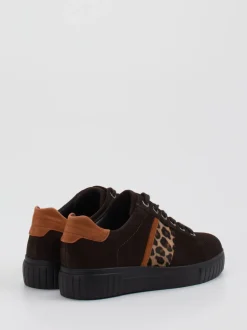 Semler – Sneaker aus Veloursleder mit Leo-Detail