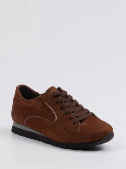 Semler – Sneaker aus Veloursleder in Braun