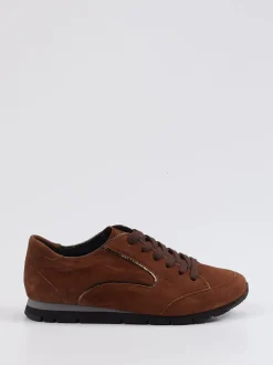 Semler – Sneaker aus Veloursleder in Braun