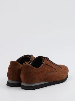Semler – Sneaker aus Veloursleder in Braun
