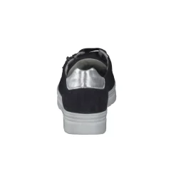 Semler – Sneaker aus Veloursleder Dunkelblau