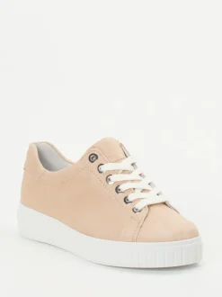 Semler – Sneaker aus Veloursleder beige
