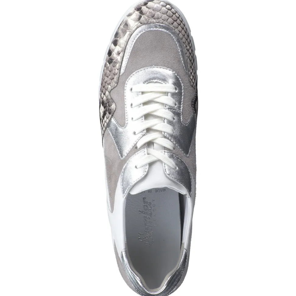 Semler – Sneaker aus Veloursleder mit Metallic-Details