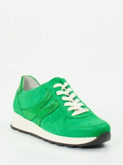Semler – Sneaker aus Veloursleder in Smaragdgrün