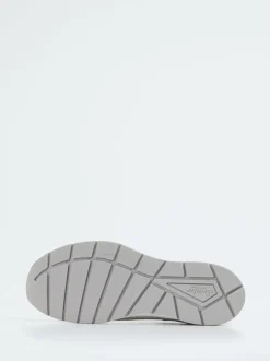 Semler – Sneaker aus Veloursleder und Mesh beige