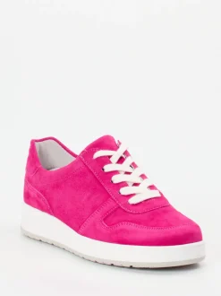 Semler – Sneaker aus Veloursleder pink