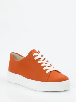 Semler – Sneaker aus Veloursleder in Terrakotta