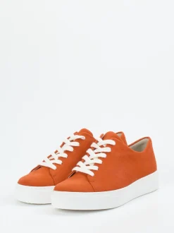 Semler – Sneaker aus Veloursleder in Terrakotta