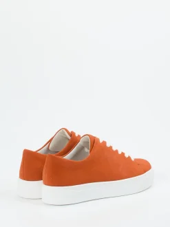 Semler – Sneaker aus Veloursleder in Terrakotta