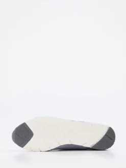Semler – Sneaker aus Veloursleder in Rauchblau