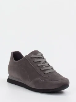Semler – Sneaker aus Veloursleder in Grau