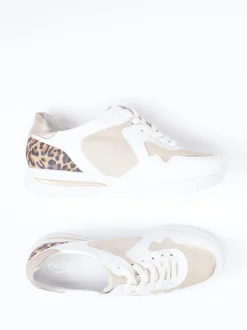 Semler – Sneaker aus Velourleder mit Leopardenmuster