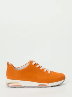 Semler – Sneaker aus Veloursleder in Orange