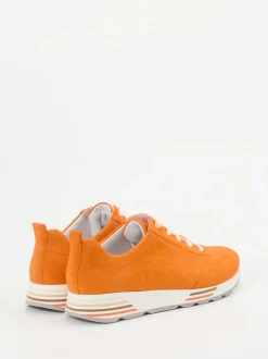 Semler – Sneaker aus Veloursleder in Orange