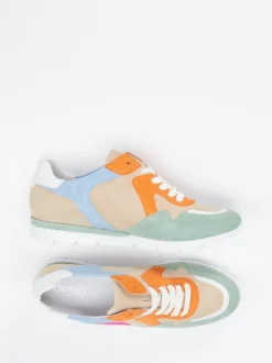 Semler – Sneaker aus Veloursleder Colorblocking