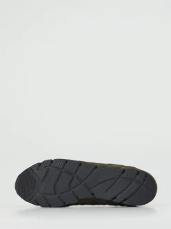 Semler – Sneaker aus Veloursleder in Olivgrün