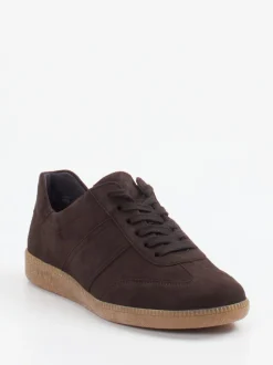 Semler – Sneaker aus Veloursleder dunkelbraun