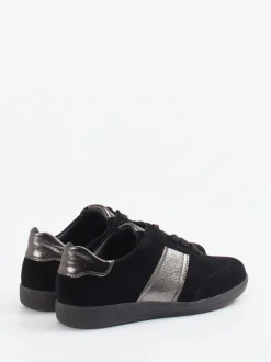 Semler – Sneaker aus Veloursleder in Schwarz